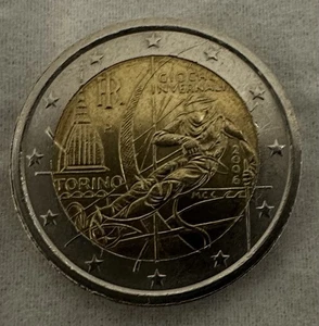 2 EURO MÜNZE TORINO 2006 GIOCHI INVERNALI OLYMPISCHESPIELE - Bild 1 von 2
