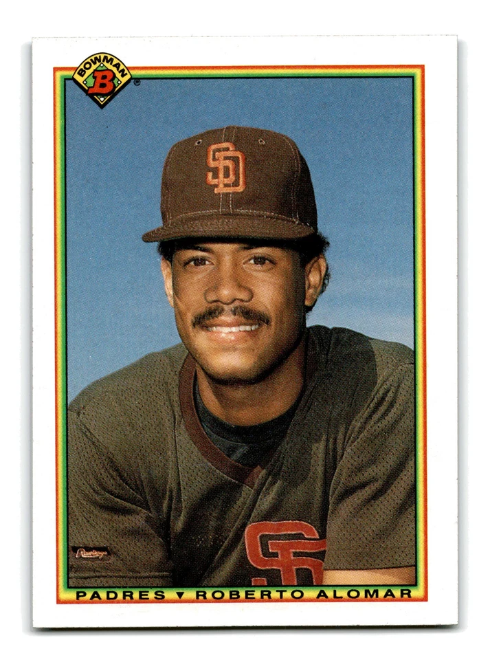 Roberto Alomar 1990 Bowman #221 San Diego Padres NM-MINT - Image 1 of 2