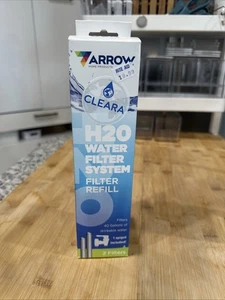 Pack Of 2 Arrow Home Product H2O Water Filter System 2 Filters + 1 Spigot 13oz - Picture 1 of 7