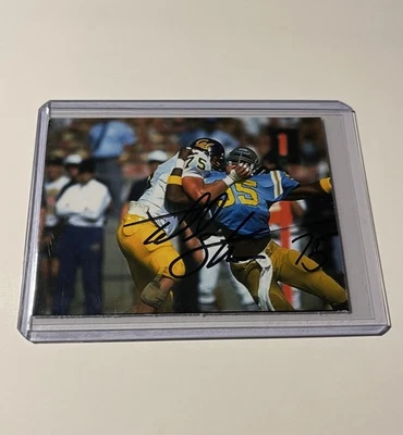 Todd Steussie Authentic Autograph Small Photo California Golden Bears Football - Image 1 of 2