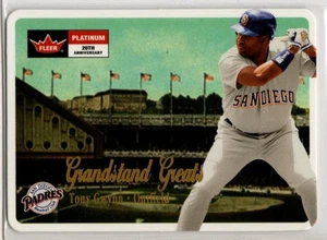 2001 Fleer Platinum Baseball Grandstand Greats Tony Gwynn INSERT PADRES - Picture 1 of 1