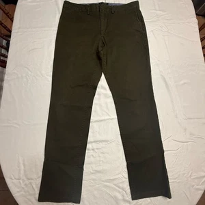 Banana Republic Fulton Chino Green Men’s Pants 33x32, Fall 2017 - Picture 1 of 13