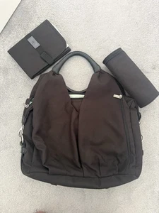 Charcoal Grey Black Lassig Large 4family Neckline Baby Changing Nappy Bag - Picture 1 of 3