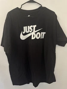Nike Just Do It Graphic Tee Schwarz Baumwolle XL Herren - Bild 1 von 3
