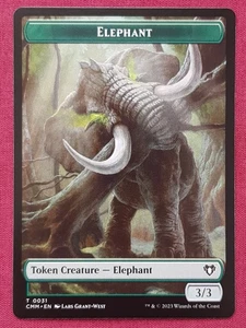 Magic The Gathering COMMANDER MASTERS CMM ELEPHANT SERVO token card MTG - Picture 1 of 2