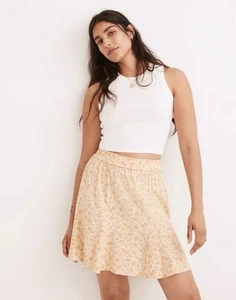 NWT Madewell Pull-On Swing Mini Skirt in Piccola Floral Size Medium - Picture 1 of 9