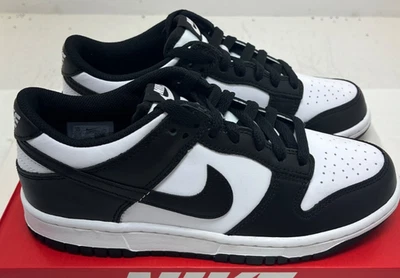 Nike Dunk Low (GS) New CW1590 100 White  Black Youth Sizes "Panda" FREE Shipping - Image 1 of 4