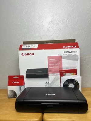 Canon PIXMA TR150 Color Inkjet Digital Portable Printer No Power Cords Black - Image 1 of 4