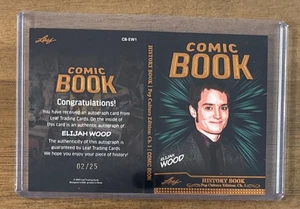 Elijah Wood - Libro de historia de la cultura pop hoja 2024/25 cómic autógrafo H486 - Imagen 1 de 2