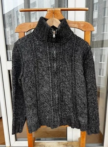 VTG Cropped Streetwear Avant Garde Dolce Gabbana Heavy Knit Wool Sweater Hoodie - Picture 1 of 11