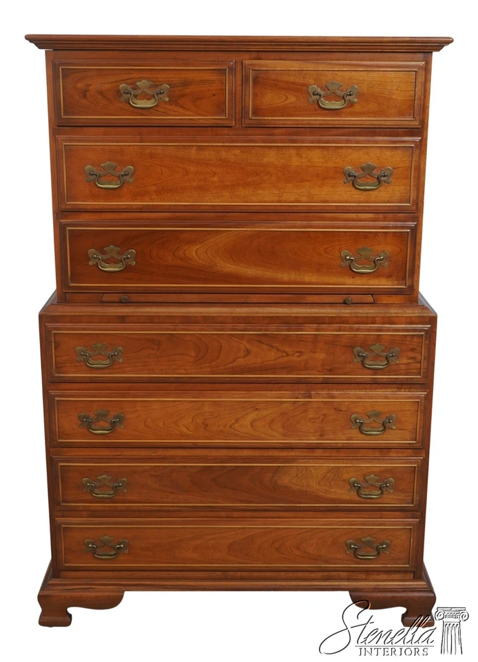 L70977: STICKLEY Anniversary Edition Cherry Tallboy 8 Drawer High Chest - Image 1 of 4