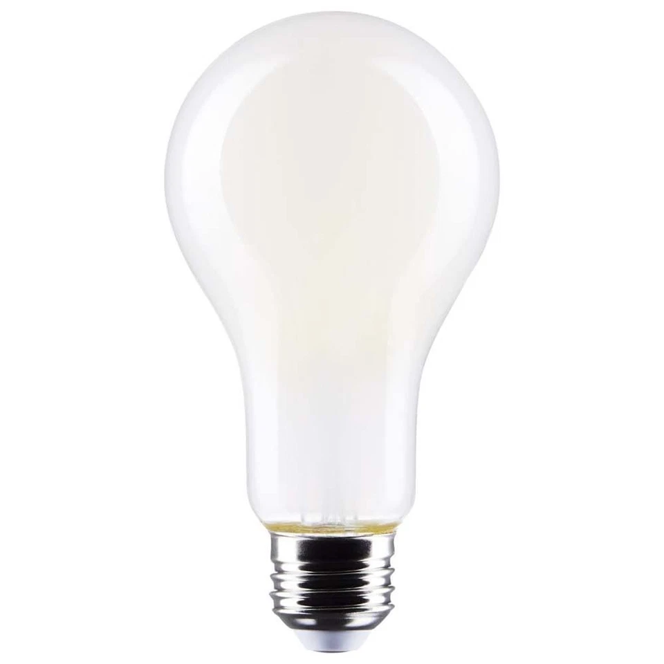 High Lumen Dimmable Filament LED Bulb 17W 2000 Lumen Soft White 5000K Color - Image 1 of 4