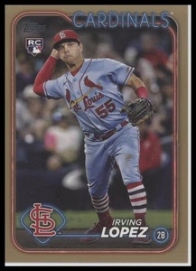 2024 Topps #573 Irving Lopez oro 1630/2024 - Foto 1 di 2