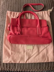 Radley Pink Leather Shoulder Bag 33cm Wide In Protective Bag (T32) - Bild 1 von 11