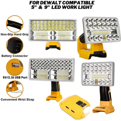 LED Arbeitsleuchte 18W 40W 4200LM Taschenlampen für Dewalt XR 18V Li-ion Akku - Bild 1 von 4