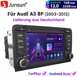 Für Audi A3 8P 2003-2012 Autoradio Android GPS SAT NAVI BT Carplay SWC 32GB DAB+ - Bild 1 von 10