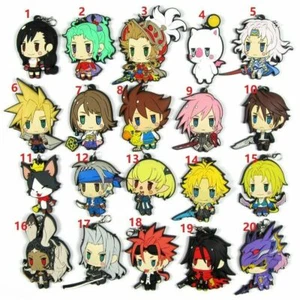 FINAL FANTASY Rubber Strap Keychain Keyring Cloud Sephiroth 30th Aniversary Gift - Picture 1 of 6