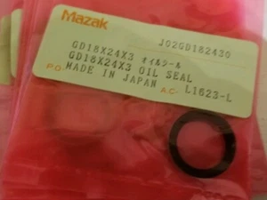 New Mazak Oil Seal J02GD18x24x3 L1623-L 18 x 24 x 3 Lathe Live Tool GD18243 6pcs - Picture 1 of 2