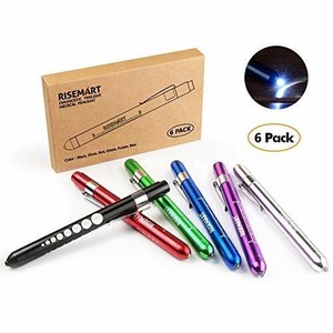 Pen Light, Risemart Nurse Penlight Medical réutilisable Blanc LED Pen Light