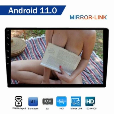 10 Inch Double 2 Din Car Stereo Radio Android GPS Wifi Touch Screen MP5 Player - Image 1 of 4