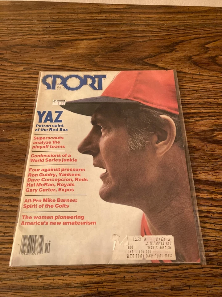 Sport Magazine Carl Yastrzemski  Boston Red Sox October 1978 - Image 1 of 1