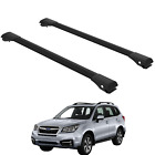Roof Rack Aluminium Cross Bar Fits Subaru Forester 2013-2018 Set Black Of 2