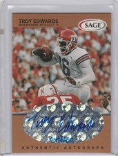 1999 SAGE Autographs Bronze #A17 Troy Edwards Auto AU #/650 050-A