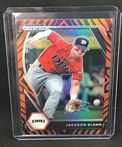 JACKSON GLENN 2021 Prizm Draft Picks Prospect Tiger Stripe Prizm /99