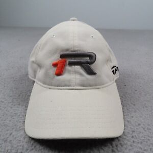 TaylorMade 1R Strapback Adjustable Golfing Hat Baseball Cap White Embroidered
