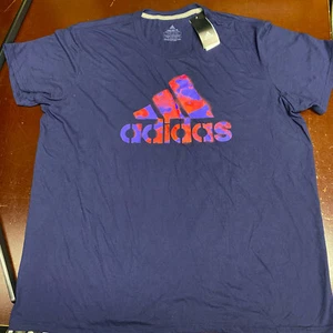 T-shirt pullover girocollo manica corta Adidas uomo blu The Go-To Performance - Foto 1 di 3