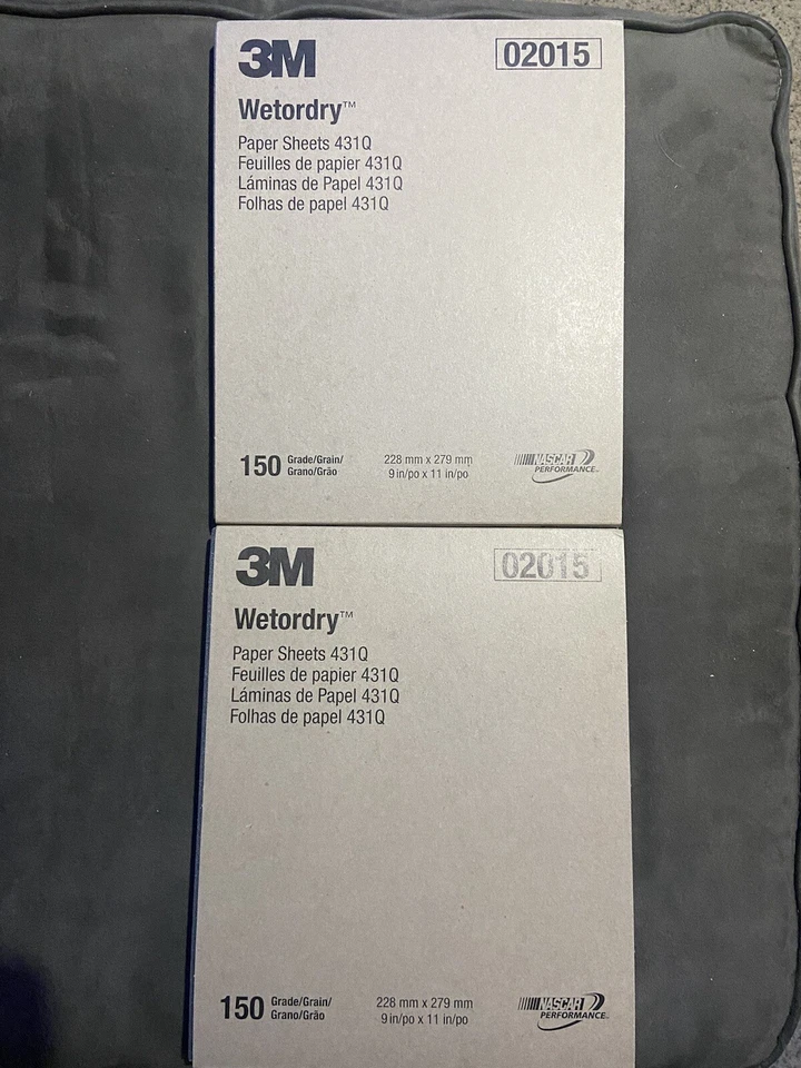 3M 9 x 11" SAND PAPER SHEETS 150 GRIT WET OR DRY S/C #431Q 02015 - Image 1 of 1