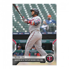 🛑 NELSON CRUZ 2021 TOPPS NOW #32 MINNESOTA TWINS SP PR 336 🔥