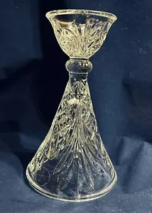 Imperial Crystal Candle Holder 24% Lead Crystal Cut Glass - Picture 1 of 3