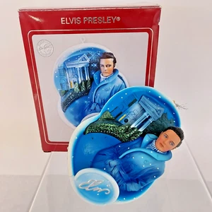 Elvis Presley Carlton Karten Ornament Silber Signatur Graceland Weihnachten - Bild 1 von 2