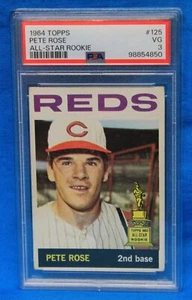 1964 Topps # 125 Pete Rose PSA 3 VG # 98854850 Cincinnati Reds!!!! - Bild 1 von 2