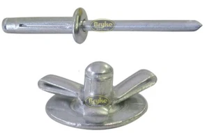 Exploding Small Head Mill Rivets Pop Rivet 50ct 3/16" Racing Fasteners Tri-Fold - Picture 1 of 6