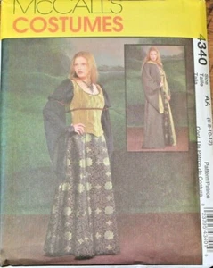 McCall's 4340 Misses Renaissance Cape Dress Corset Costume Sew Pattern 6-8-10-12 - Bild 1 von 4