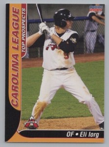 Eli Iorg 2007 Choice Carolina League Top Prospects Minor League 
