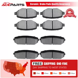 FRONT&REAR CERAMIC BRAKE PADS & HARDWARE For FORD EDGE LINCOLN MKX MAZDA CX7 CX9 - Picture 1 of 8