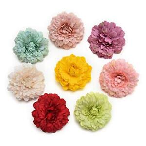 Fake flower heads in bulk wholesale for Crafts Silk Handmake Artificial Flowe...