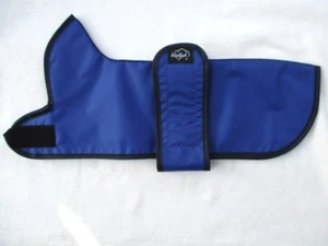 WOODLANDS 14" 36cm Waterproof RoyalNylon PolyCotton Lined Dachshund Mac Dog Coat - Picture 1 of 5