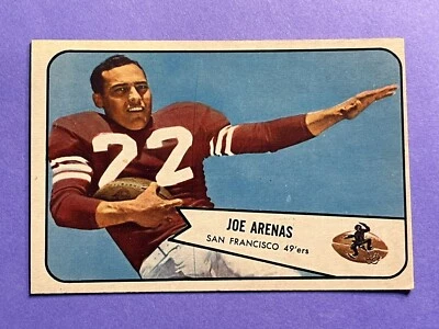 1954 Bowman Football #30 Joe Arenas VG-EX San Francisco 49ers Vintage - Image 1 of 2