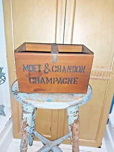 HANDMADE VINTAGE STYLE SOLID WOOD CHAMPAGNE CRATE - Picture 1 of 11