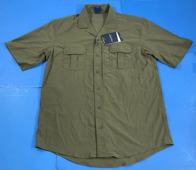 NEW PROPPER F5374 MENS SUMMERWEIGHT TACTICAL SHORT SLEEVE SHIRT OD GREEN SMALL - Image 1 of 2