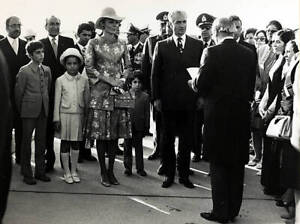 At Persepolis The Shah Of Iran With The Empress Farah Diba And The- 1971 Photo