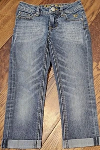 Jean capris ajustado Justice Girls talla 8 usado en excelente estado - Imagen 1 de 3