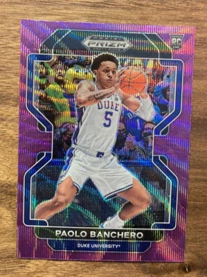 Paolo Banchero #52 2022 Panini Draft Picks Purple Wave Prizm - Image 1 of 2