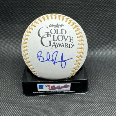 BRENDAN RODGERS signed Gold Glove Major league baseball COLORADO ROCKIES COA PSA - Image 1 of 3