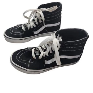 Vans SK8-Hi Skater Sneaker Black Suede High-Top White Stripe M 4.5 / W 6 - Picture 1 of 8