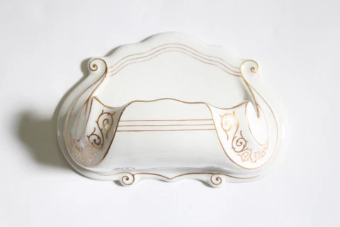 antique bathroom soap holder | victorian deco vtg soap porcelain wall soap Cover